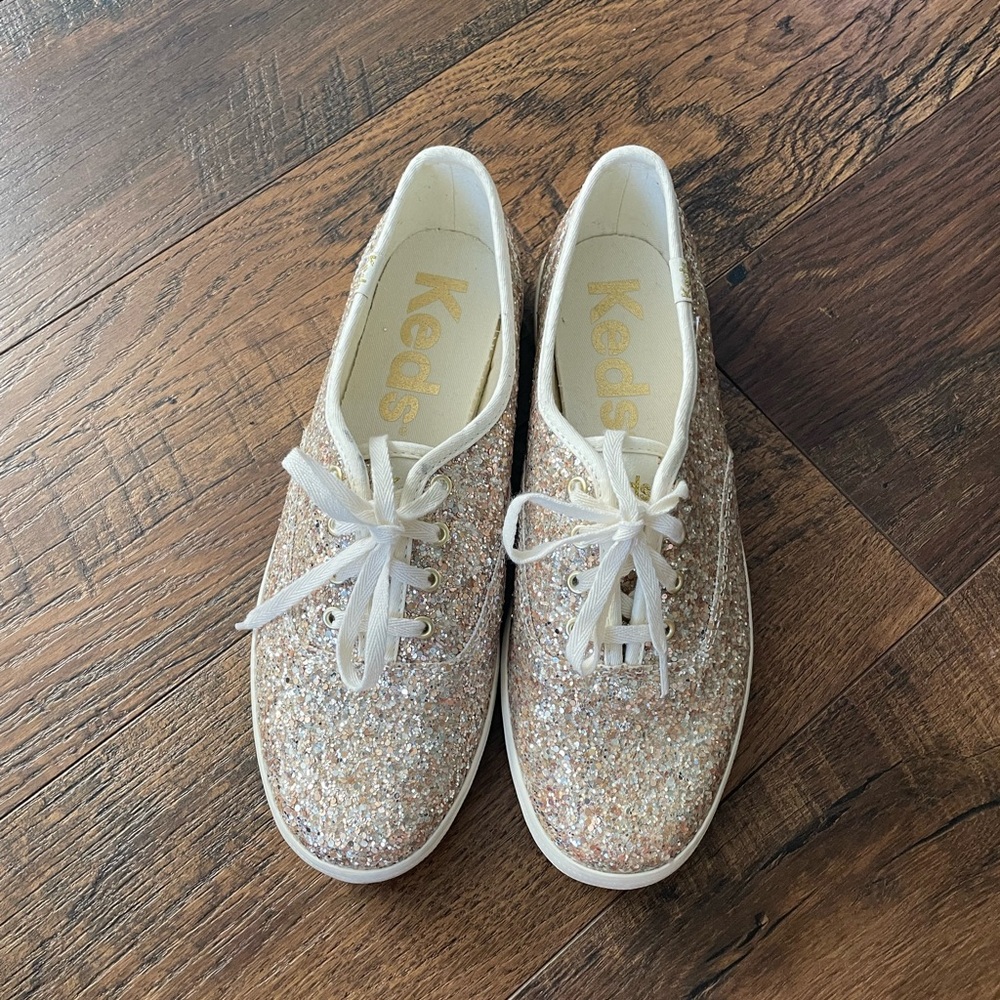 Keds Women's Sparkling Sneakers - Gold Glitter